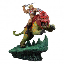 Masters of the Universe socha He-Man and Battle Cat Classic Deluxe 59 cm